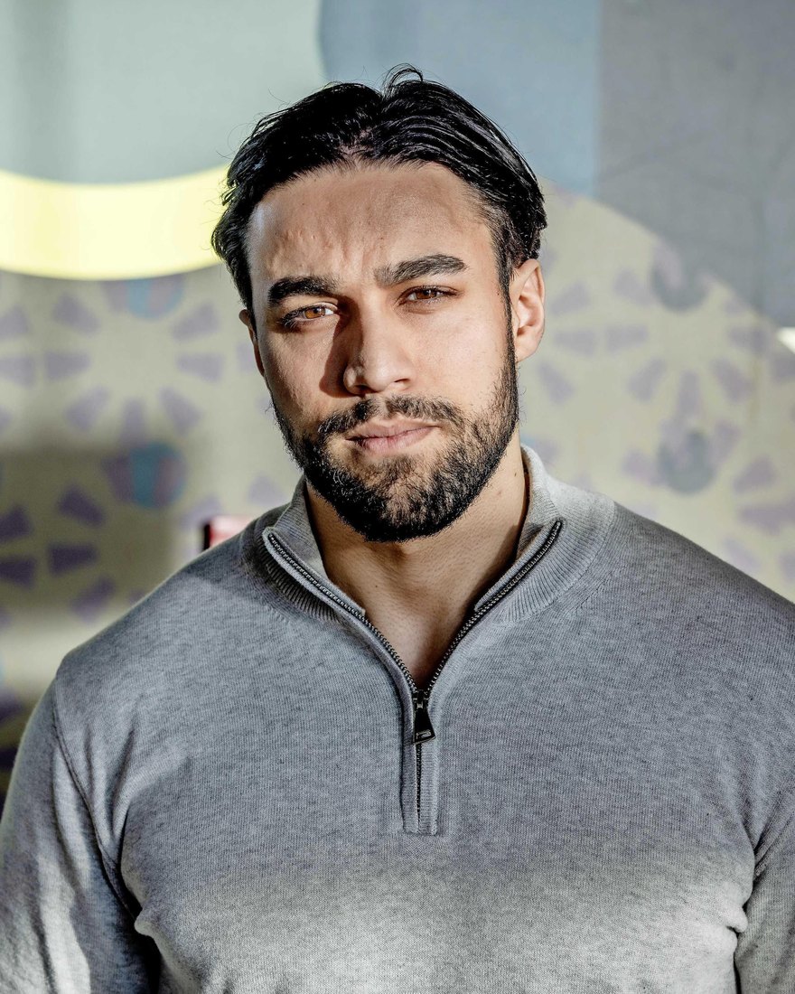 Portret van Yassine Kaddouri.